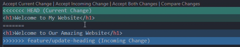 Accepting Both Changes